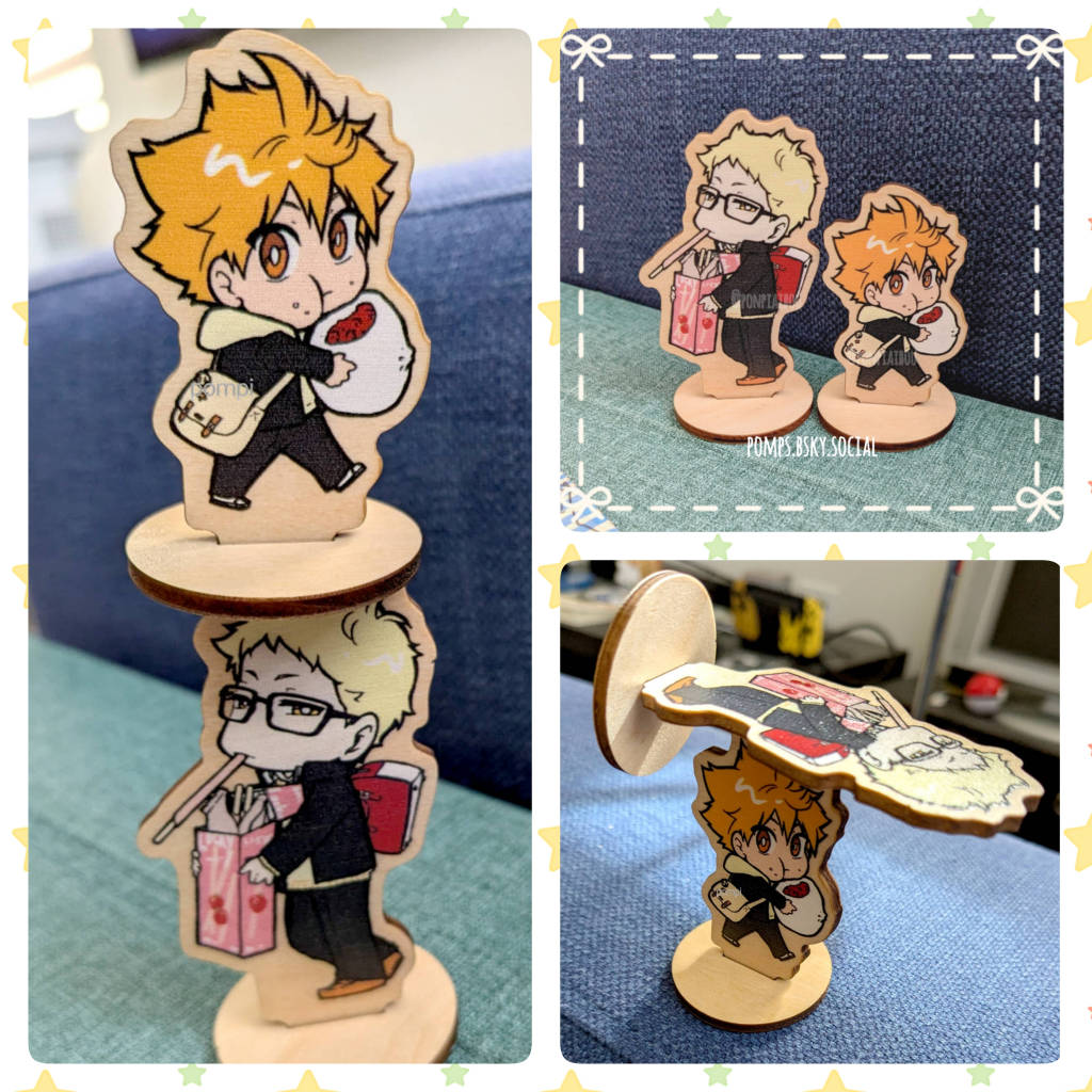 Tsukishima Hinata [Mini Wooden Standee Set]