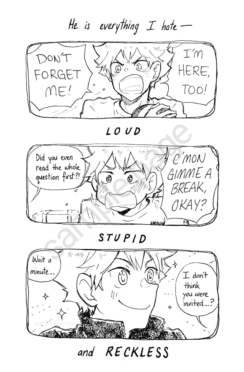 Freefall - Haikyu fanzine tsukihina [2 Zines] Mature-content