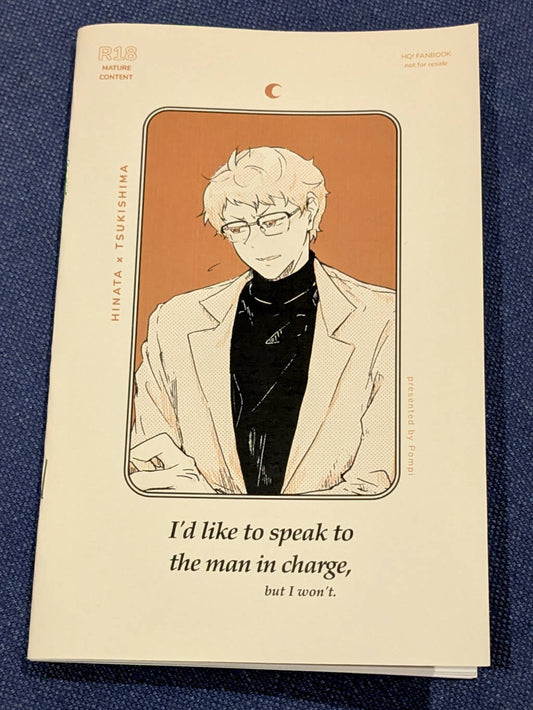 I'd like to speak to the man in charge - HQ! fanzine Tsuki POV hinatsuki [Zine] Mature-content