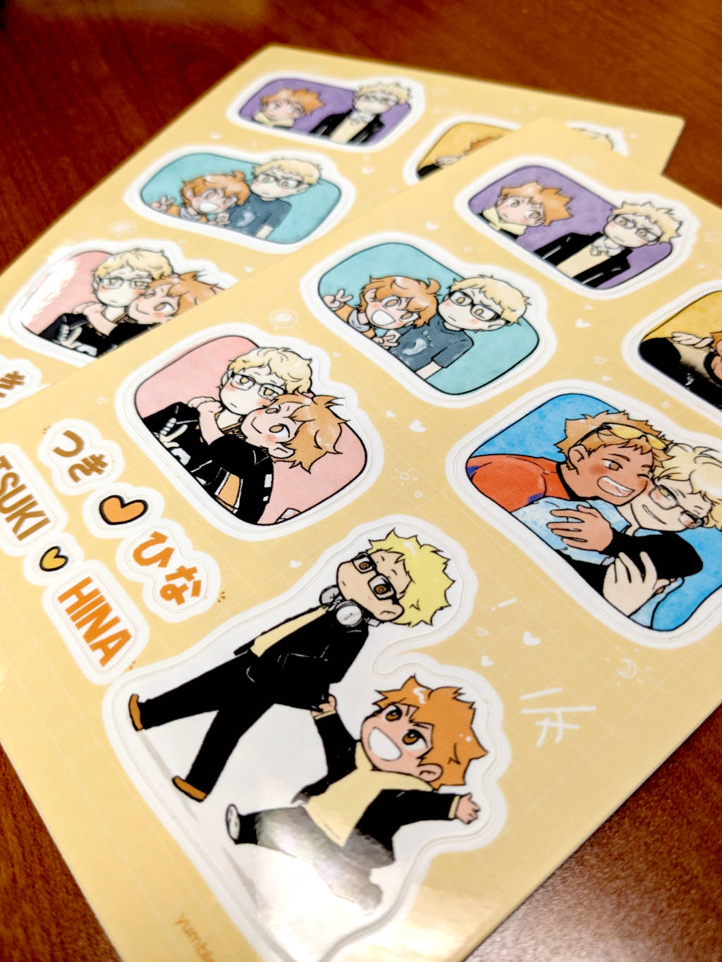 [Sticker] TsukiHina sticker sheet