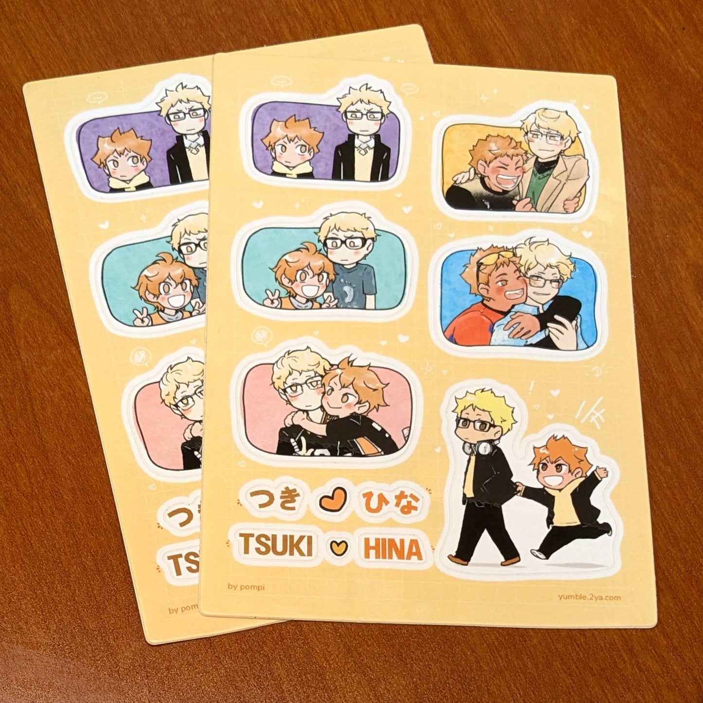 [Sticker] TsukiHina sticker sheet