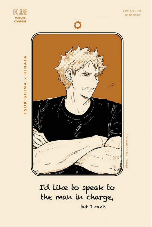 I'd like to speak to the man in charge - HQ! fanzine Hinata POV tsukihina [Digital PDF] Mature-content